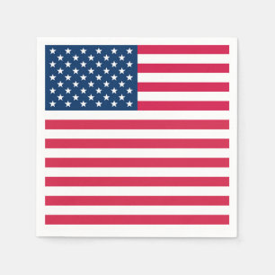 Serviette En Papier Drapeau américain