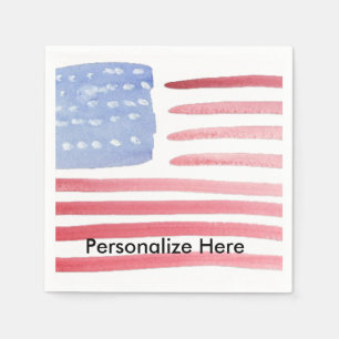 Serviette En Papier Drapeau américain