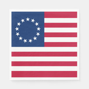 Serviette En Papier Drapeau américain Betsy Ross