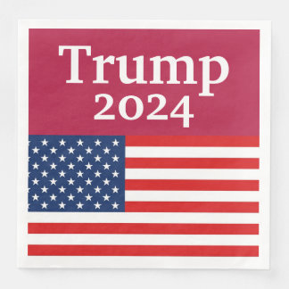 Serviette En Papier Drapeau américain Donald Trump 2024