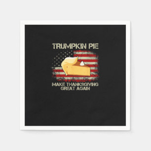 Serviette En Papier Drapeau américain vintage Trumpkin Pie Faire Thank