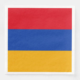 Serviette En Papier Drapeau arménien patriotique