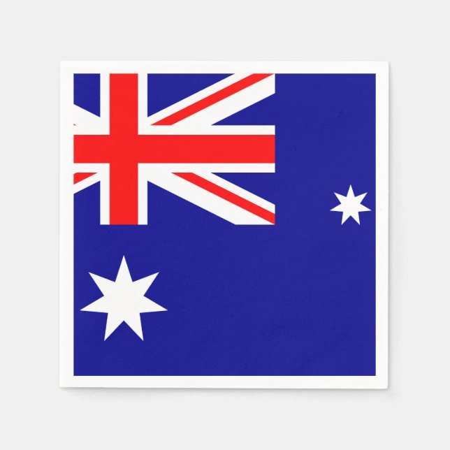 Serviette En Papier Drapeau Australie (Devant)