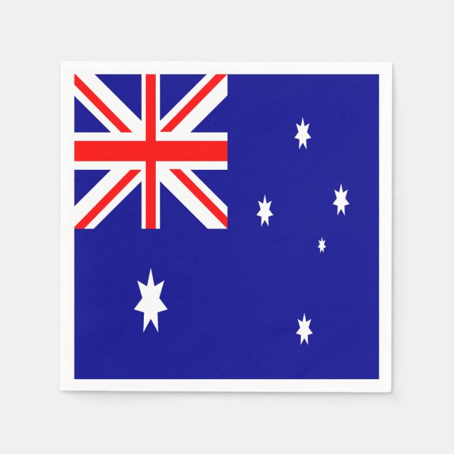 Serviette En Papier Drapeau Australie (Devant)