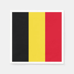Serviette En Papier Drapeau belge
