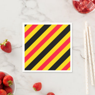 Serviette En Papier Drapeau belge motif
