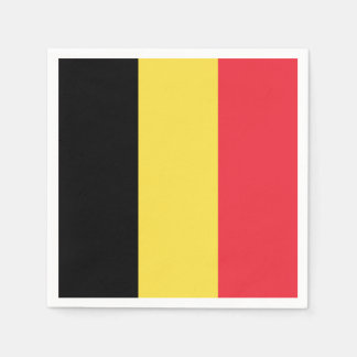 Serviette En Papier Drapeau Belgique