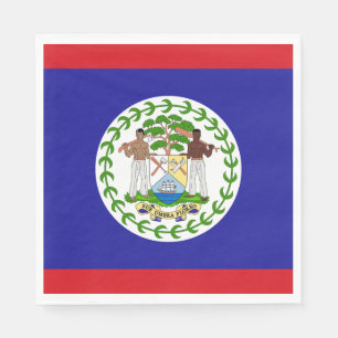 Serviette En Papier Drapeau bélizien