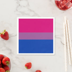 Serviette En Papier Drapeau bisexuel et communauté de fierté / drapeau