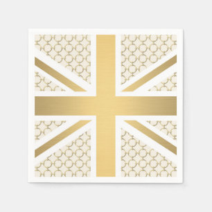 Serviette En Papier Drapeau BRITANNIQUE d'Union Jack avec le motif