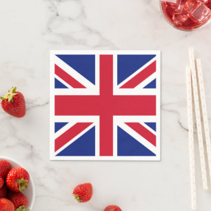 Serviette En Papier Drapeau britannique patriotique Napkin