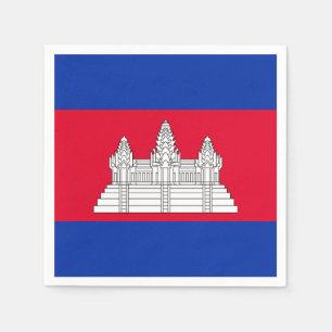 Serviette En Papier Drapeau cambodgien