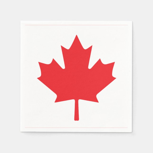 Serviette En Papier Drapeau canadien (Devant)
