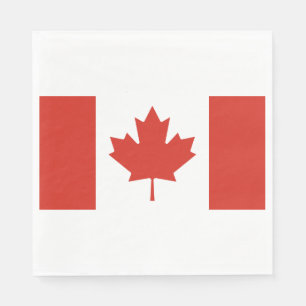Serviette En Papier Drapeau canadien (Feuille d'érable) (Canada)