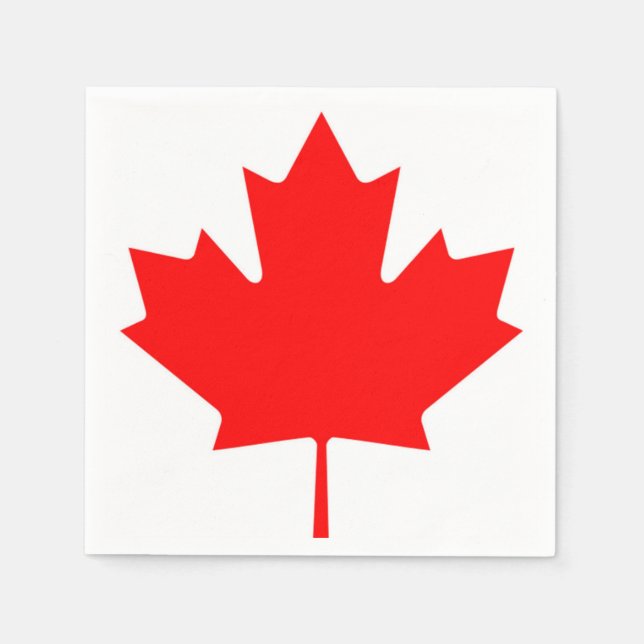Serviette En Papier Drapeau canadien serviettes en feuille d'érable ro (Devant)