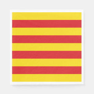 Serviette En Papier Drapeau catalan