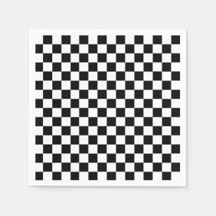 Serviette En Papier Drapeau Checkered
