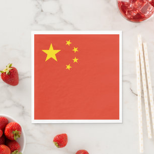 Serviette En Papier Drapeau chinois (Chine)