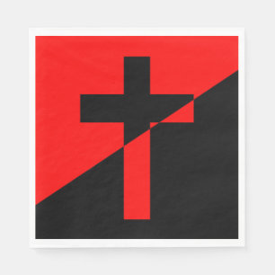 Serviette En Papier Drapeau Christian Socialism & Anarchism (Libératio