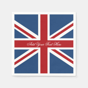 Serviette En Papier Drapeau classique d'Union Jack R-U