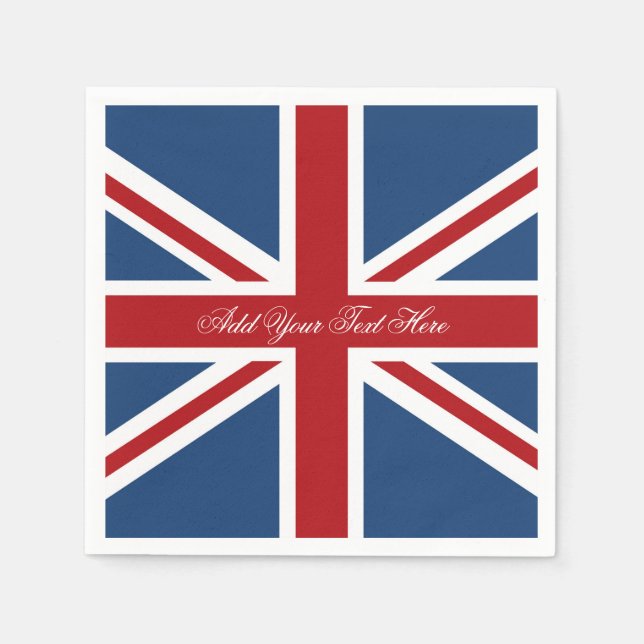 Serviette En Papier Drapeau classique Union Jack UK (Devant)