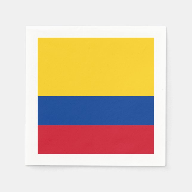 Serviette En Papier Drapeau : Colombie (Devant)