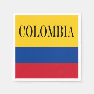 Serviette En Papier Drapeau Colombie - Bandera De Colombia