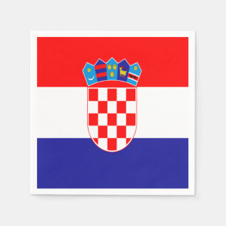 Serviette En Papier Drapeau croate