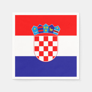 Serviette En Papier Drapeau Croatie