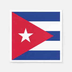 Serviette En Papier Drapeau Cuba