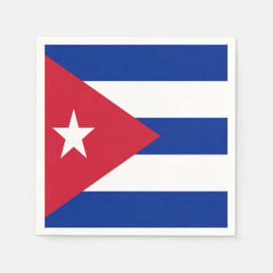 Serviette En Papier Drapeau Cuba