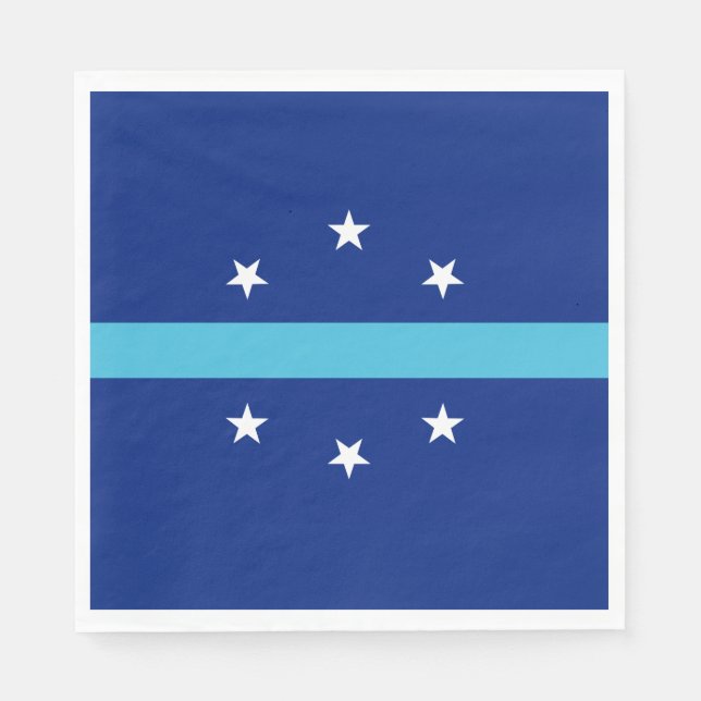 Serviette En Papier Drapeau d'Anaheim (Californie, USA) (Devant)