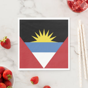 Serviette En Papier Drapeau d'Antigua-et-Barbuda
