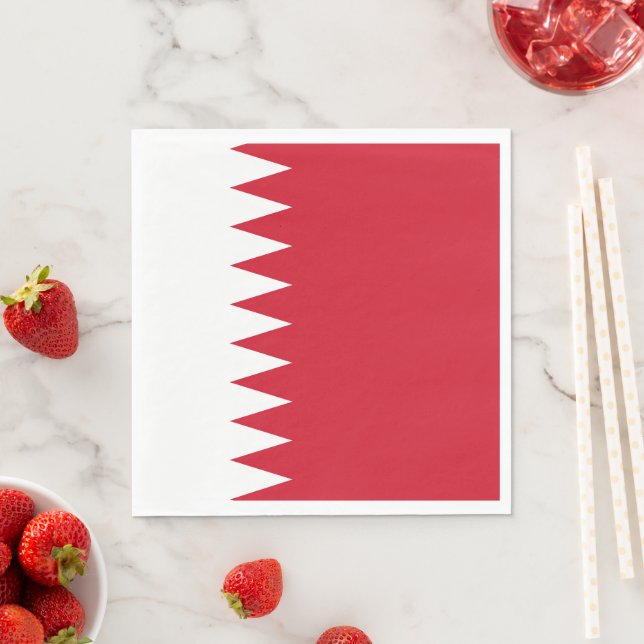 Serviette En Papier Drapeau de Bahreïn (En situation)