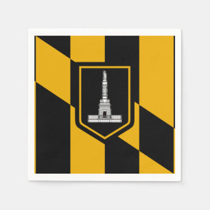 Serviette En Papier Drapeau de Baltimore, le Maryland