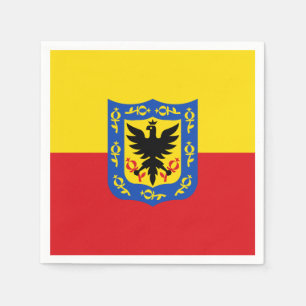 Serviette En Papier Drapeau de Bogota, Colombie serviettes