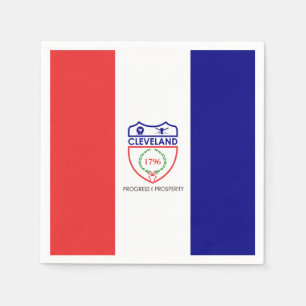 Serviette En Papier Drapeau de Cleveland, Ohio Napkins
