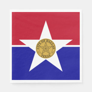 Serviette En Papier Drapeau de Dallas (Texas)