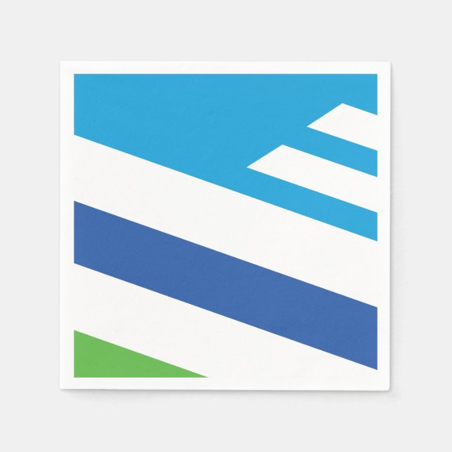 Serviette En Papier Drapeau de Dayton, Ohio (Devant)