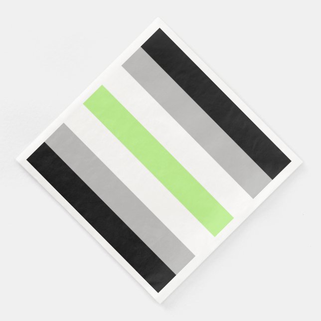Serviette En Papier Drapeau de fierté agender (Coin)
