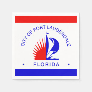 Serviette En Papier Drapeau de Fort Lauderdale, Floride