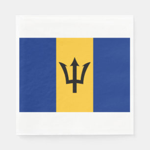 Serviette En Papier Drapeau de la Barbade (Bajan)