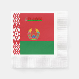 Serviette En Papier Drapeau de la Biélorussie