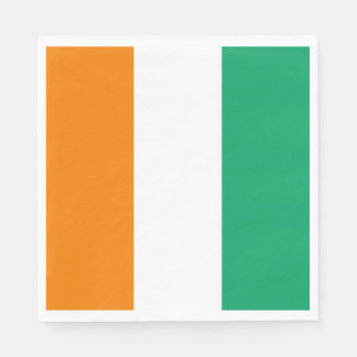 Serviette En Papier Drapeau de la Côte d'Ivoire