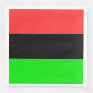 Serviette En Papier Drapeau de la diaspora afro-américaine 