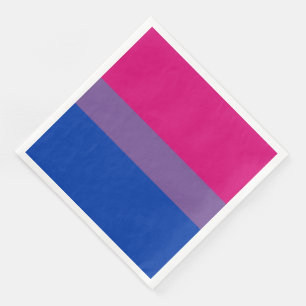 Serviette En Papier Drapeau de la fierté bisexuelle