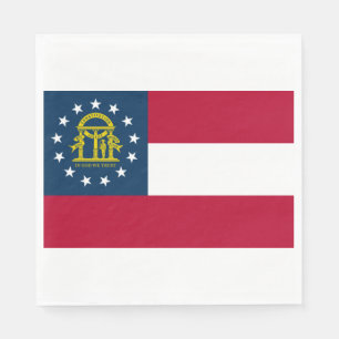 Serviette En Papier Drapeau de la Géorgie (État américain)