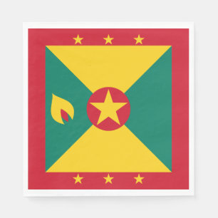 Serviette En Papier Drapeau de la Grenade