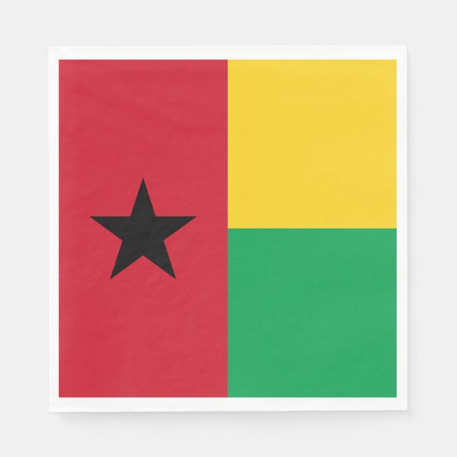 Serviette En Papier Drapeau de la Guinée Bissau (Devant)