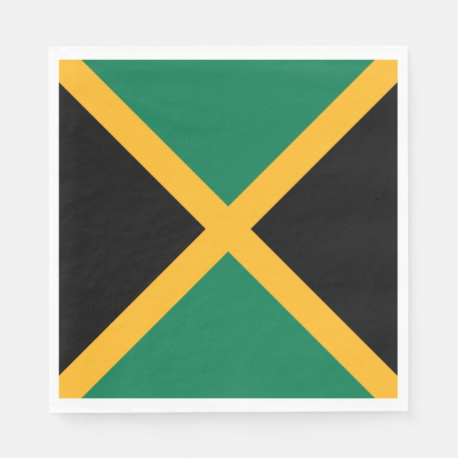 Serviette En Papier Drapeau de la Jamaïque (Devant)